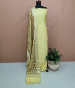 CHANDERI SILK BANARASI SUITS-43381