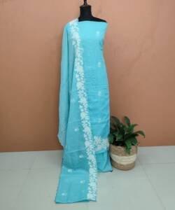 SILKY KOTA APPLIQUE SUITS