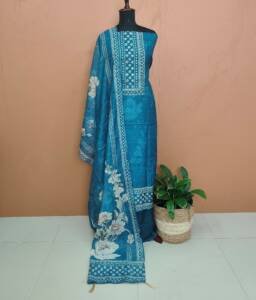 SEMI CHANDERI SILK SUITS
