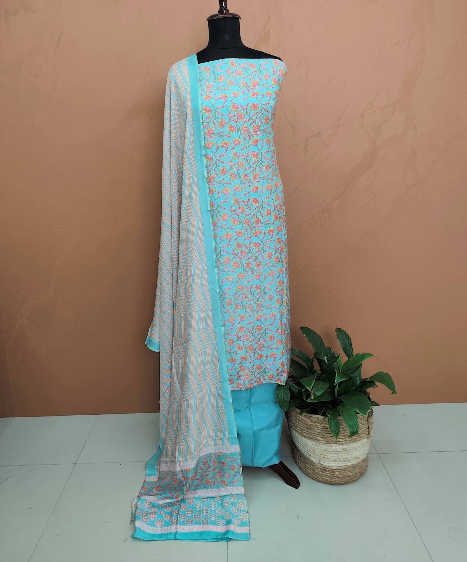 SEMI MUSLIN SILK SUITS