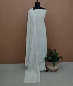 COTTON EMBROIDERED SALWAR SUITS-43562