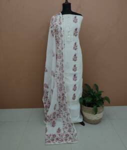 COTTON HAKKOBA PRINTED SUITS-43563