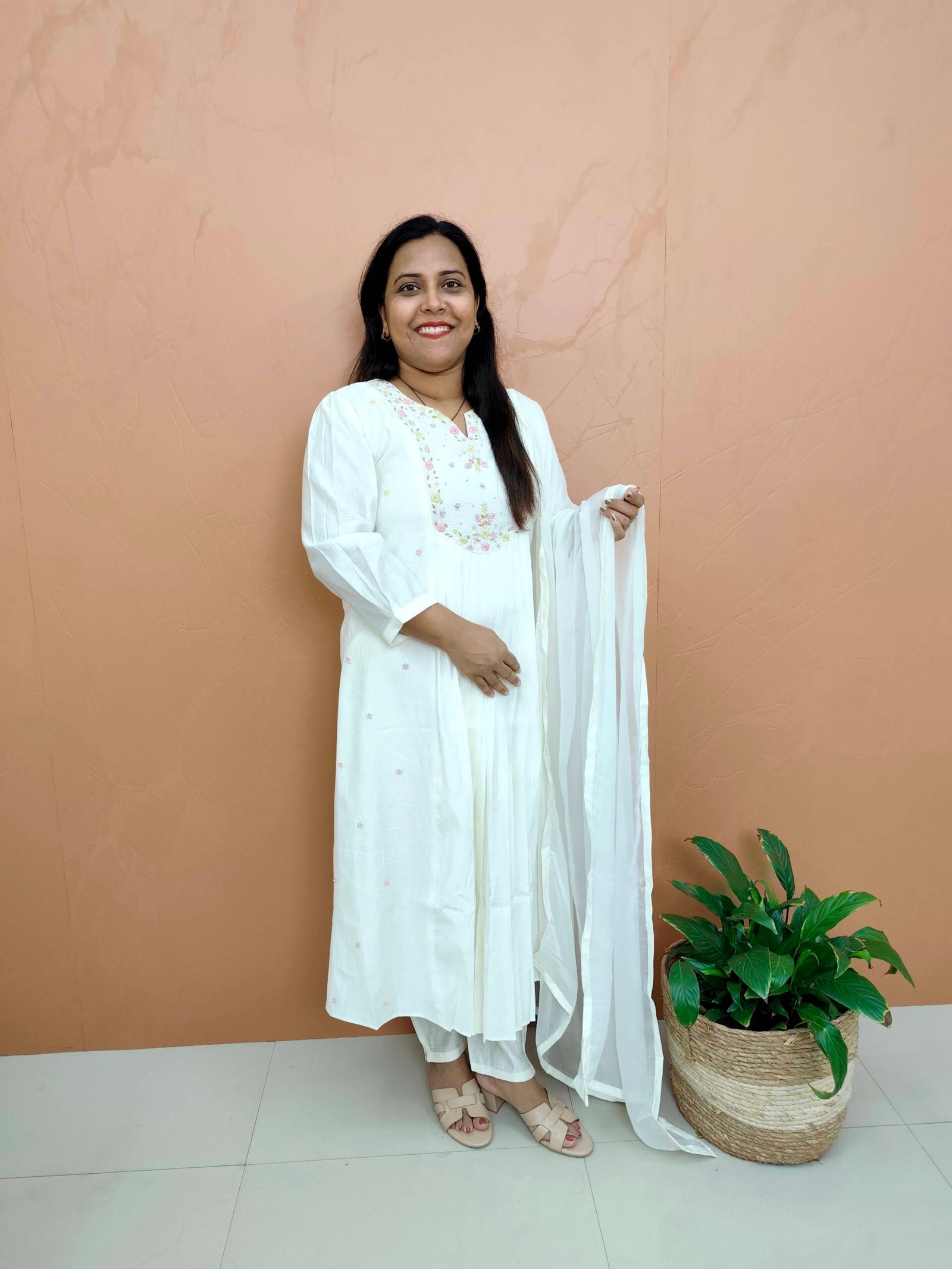 SILK COTTON KURTI SET