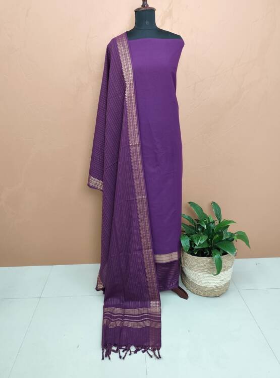 HANDLOOM COTTON SALWAR SUITS-43572
