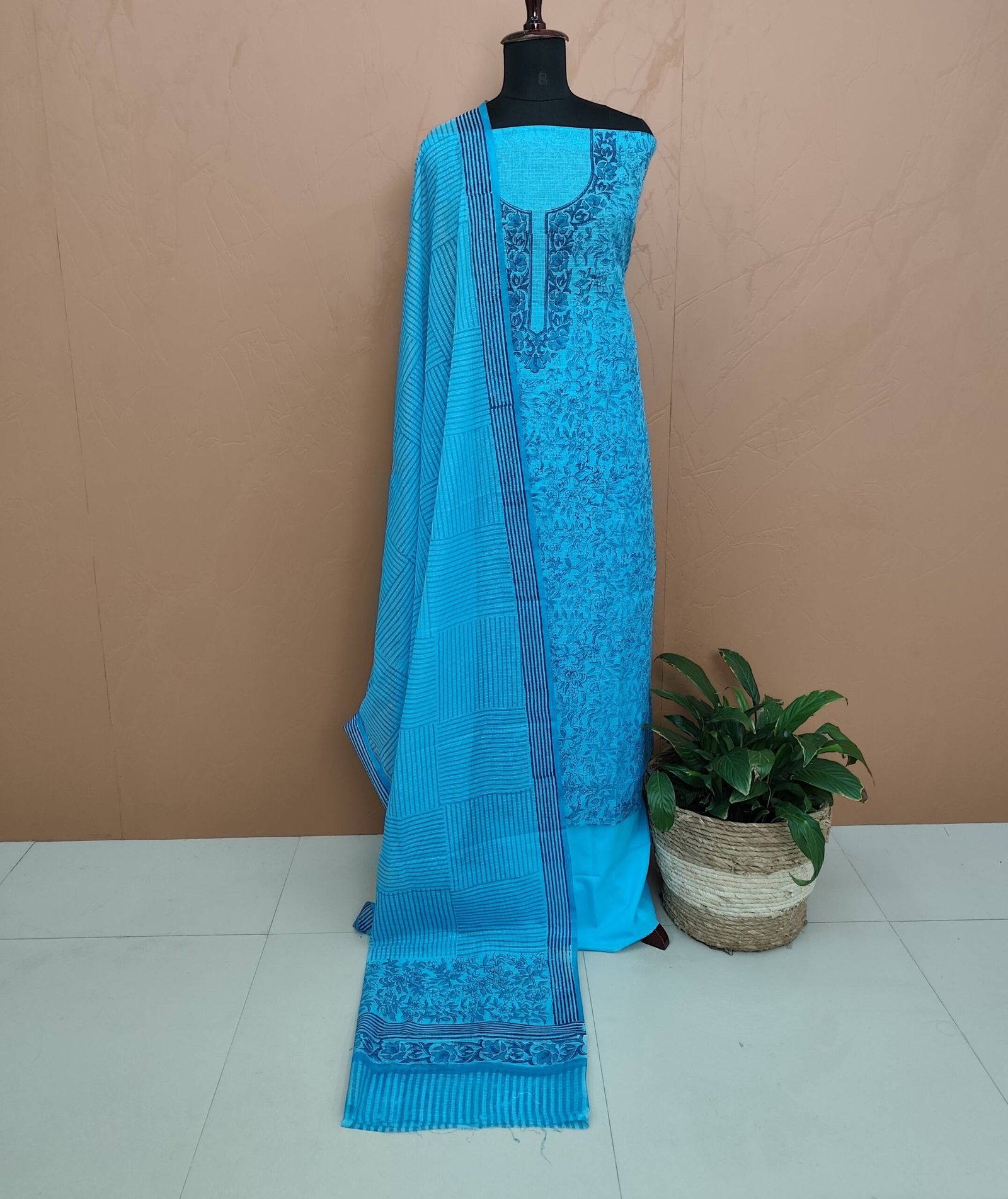 SILKY KOTA PRINTED SUITS-43589