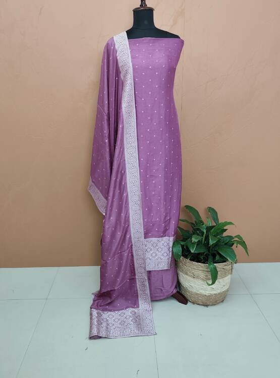 SOFT SILK BANARASI SUITS-43583