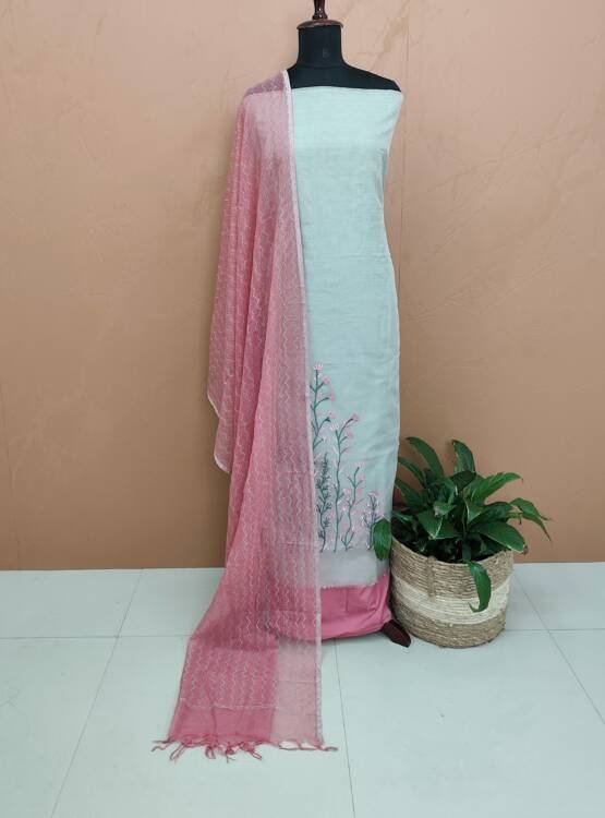 MOONGA SILK EMBROIDERED SUITS-43615