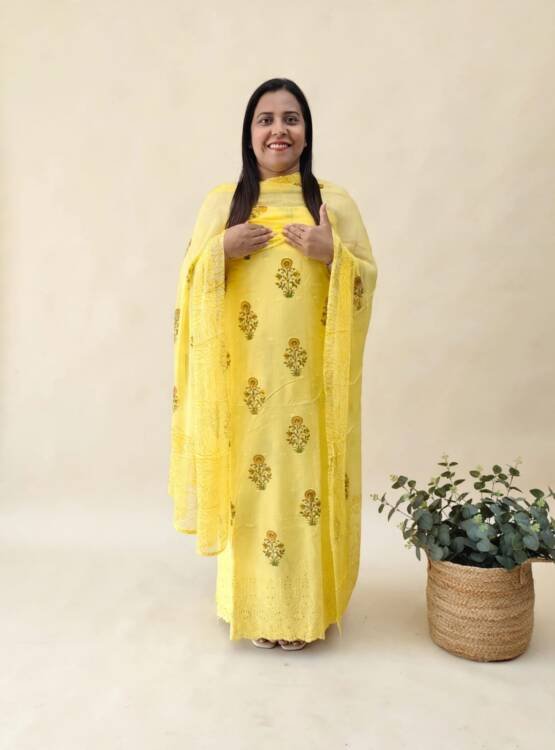 PRINTED COTTON HAKKOBA SUITS-43551