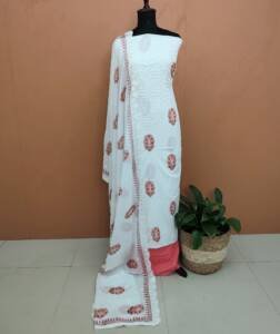 MAL COTTON EMBROIDERED SUITS-43539