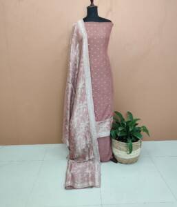 VISCOSE GEORGETTE BANARASI SUITS-43596