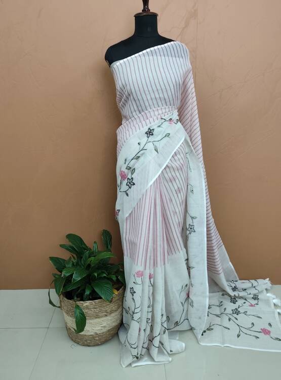 LINEN COTTON SAREE