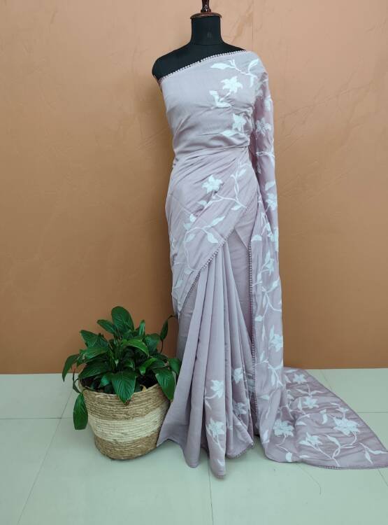 MAL CHANDERI SILK SAREES-43639