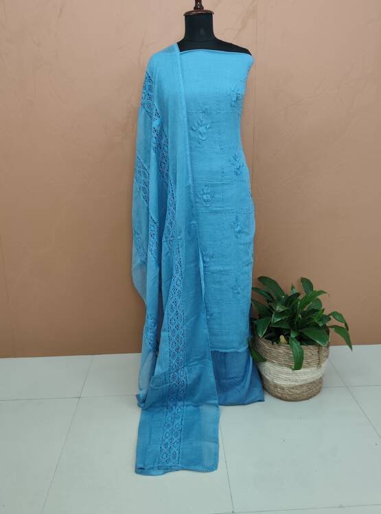 SOFT KOTA EMBROIDERED SUITS