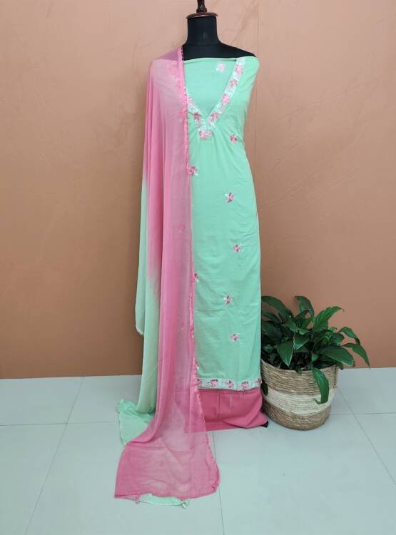 COTTON EMBROIDERED SUITS