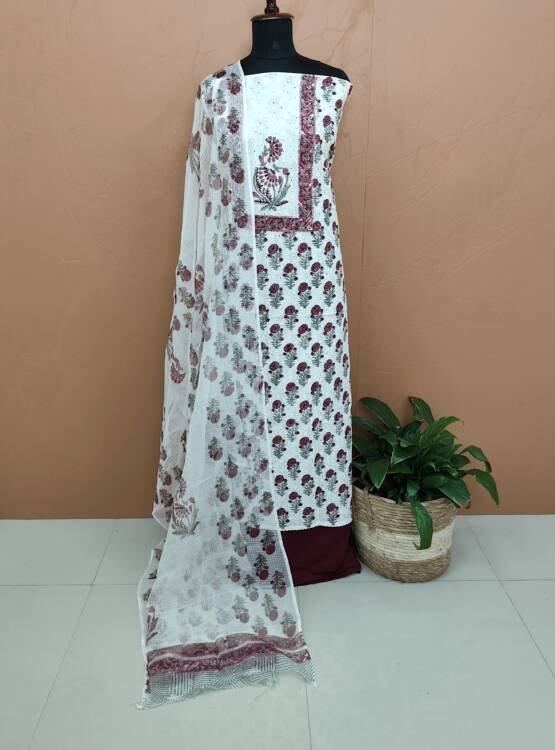 COTTON HAKKOBA SUITS-43715