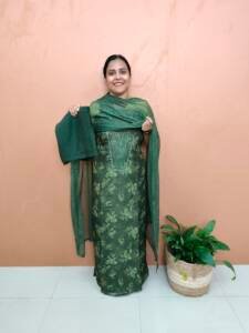 VISCOSE ORGANZA SUIT-40241