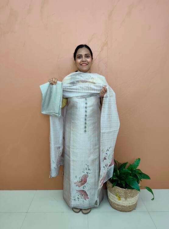 SEMI TUSSER SILK SUIT-41857