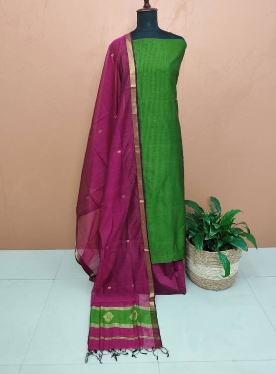 PURE MAHESHWARI SILK SUIT -43718