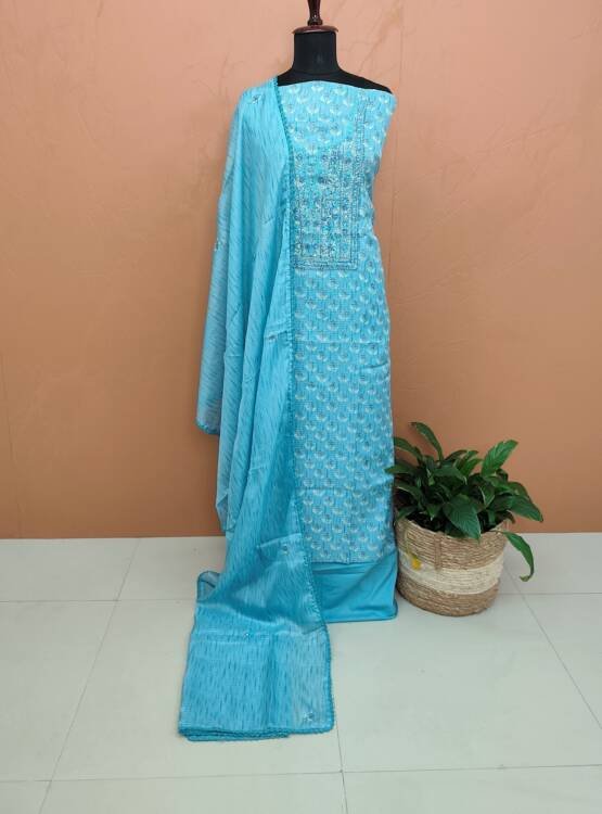 PURE SILKY KOTA FLORAL SUITS-43721