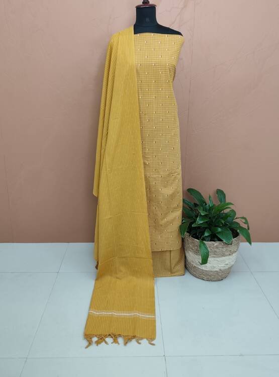HANDLOOM COTTON SALWAR SUITS-43735
