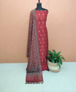 SEMI JUTE SILK SUIT-43732