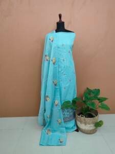SILKY KOTA EMBROIDERED SUITS-43353