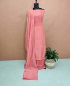 MAL CHANDERI SILK EMBROIDERED SUITS
