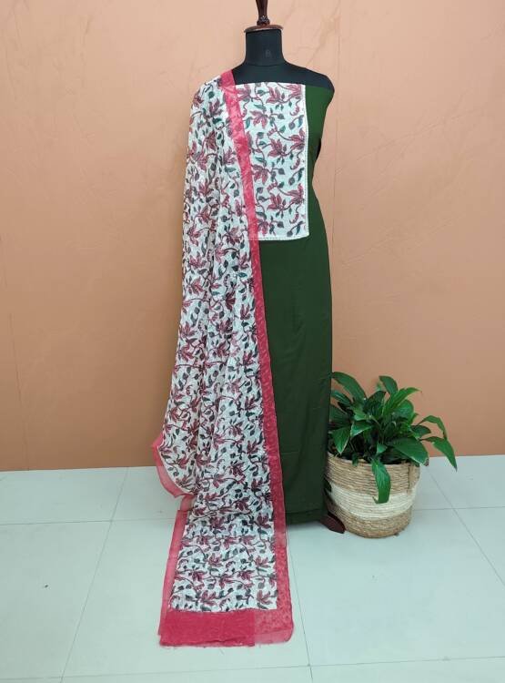 COTTON EMBROIDERED SUITS-43658