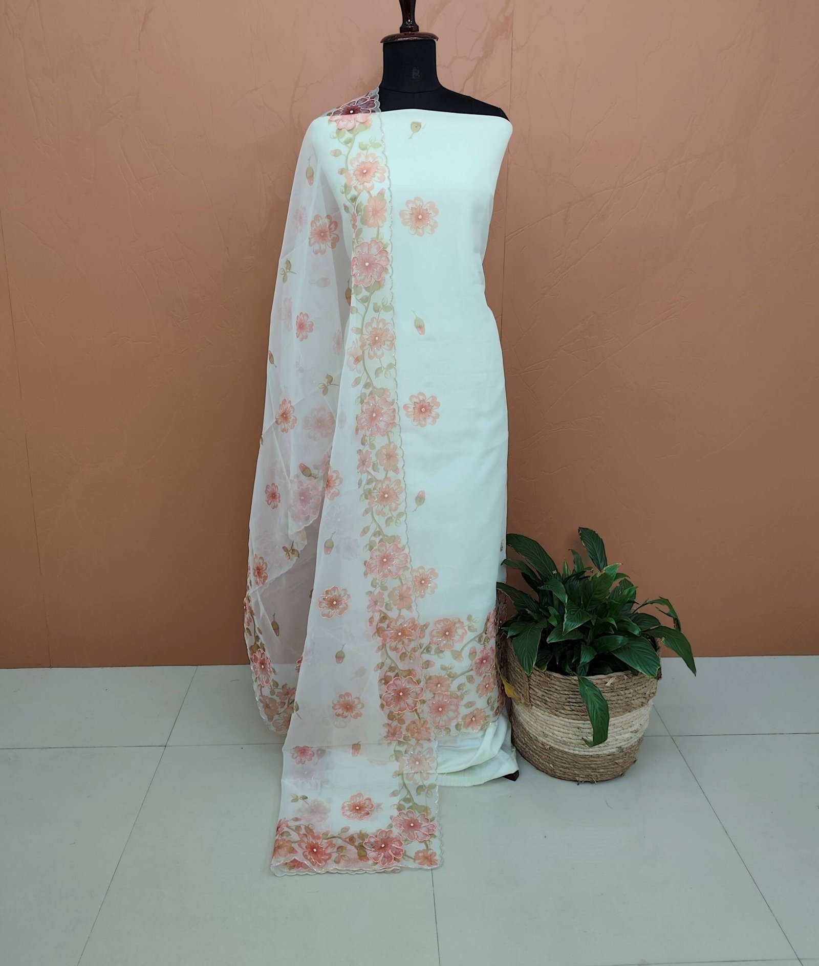 ORGANZA FLORAL PRINTED SALWAR SUITS