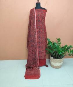 LINEN AJRAKH PRINTED SUITS-43754