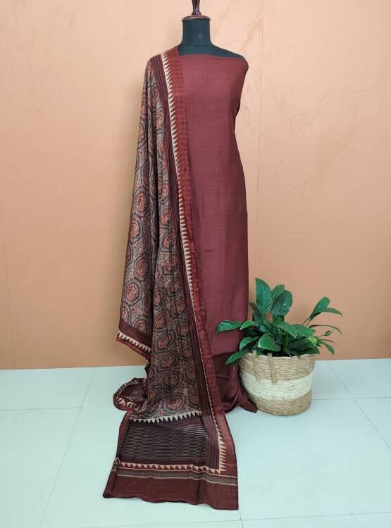 MAHESHWARI SILK SALWAR SUITS-43761