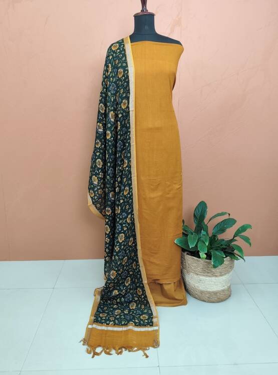 PURE LINEN COTTON SALWAR SUITS-43760