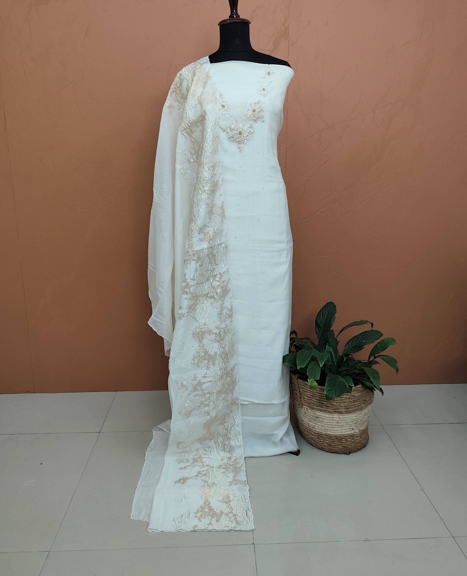 PURE MAL CHANDERI SILK SUIT-43774