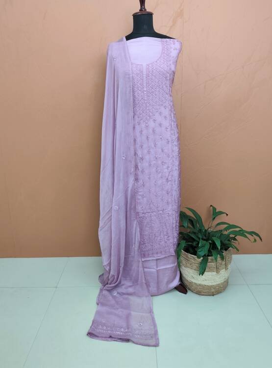 DOLA SILK EMBROIDERED SUITS