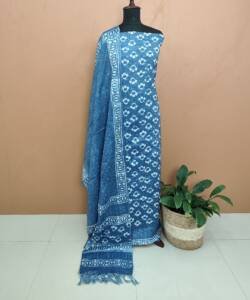 SEMI KHADI BATIK PRINTED SUITS
