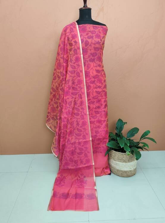 CHANDERI SILK WEAVING SUITS-43773