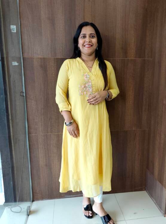MAL CHANDERI SILK KURTI-43469