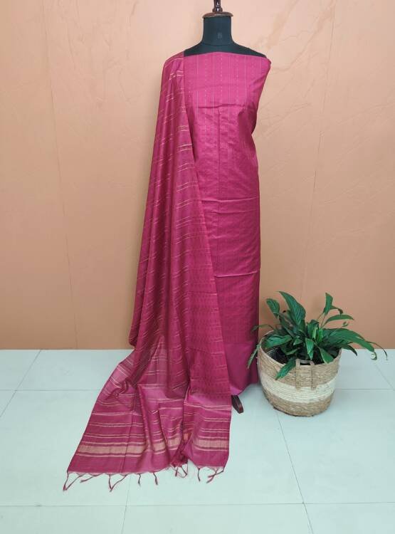 SEMI TUSSER SILK SALWAR SUITS