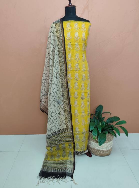 KOTA DORIA BLOCK PRINTED SUITS