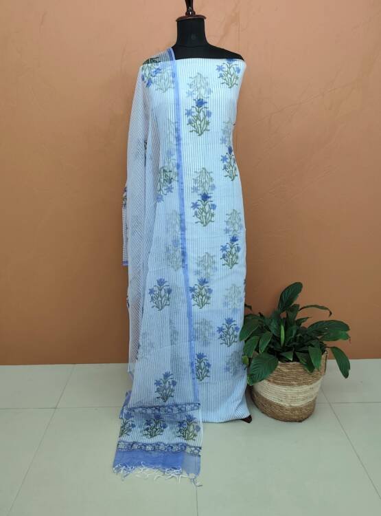 KOTA DORIA BLOCK PRINTED SUITS-43804