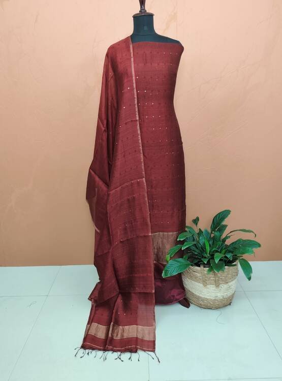 PURE TUSSER MATKA SILK SALWAR SUITS