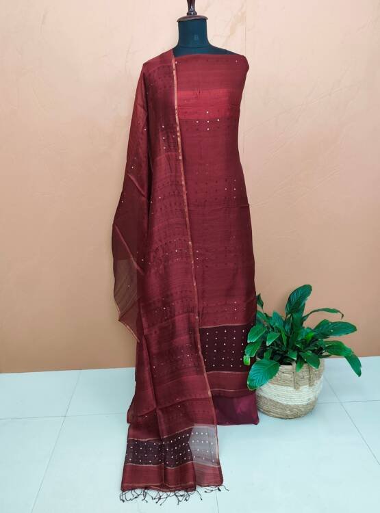 PURE MATKA TUSSER SILK SUITS