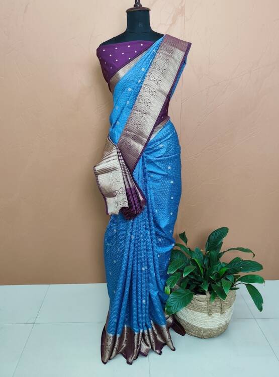 SOFT SILK BANARASI WEAVING SAREES-43727