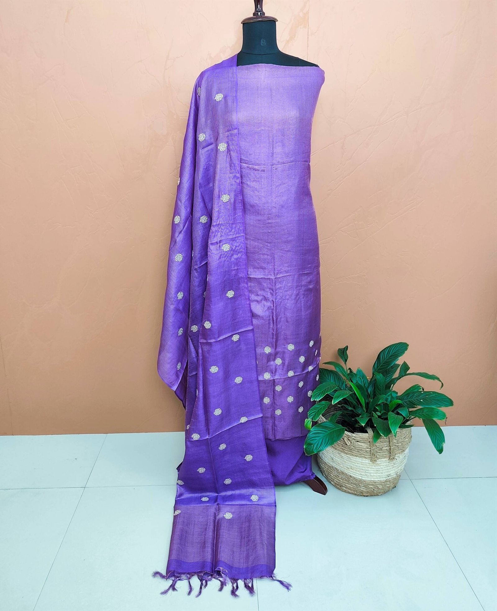 PURE TUSSER SILK SUITS-43843