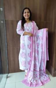 PRINTED COTTON READY TO WEAR SET-43679