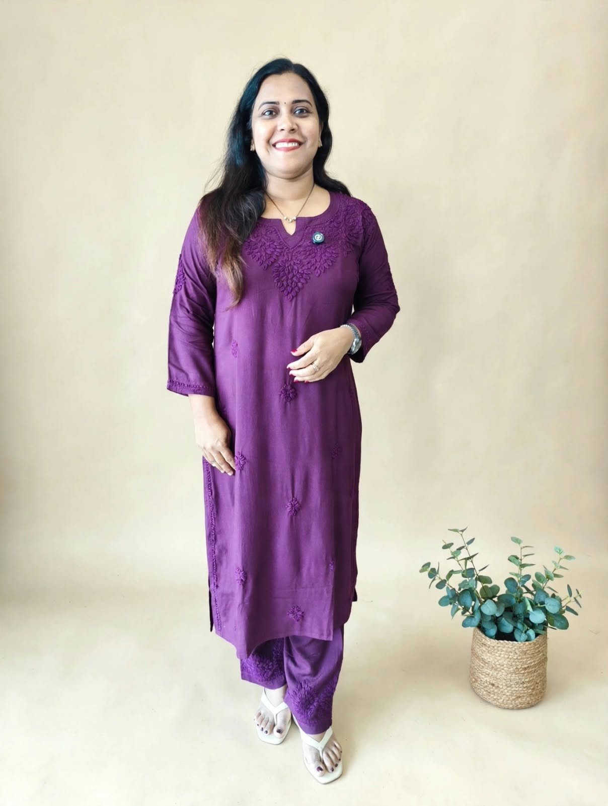 RAYON COTTON KURTI