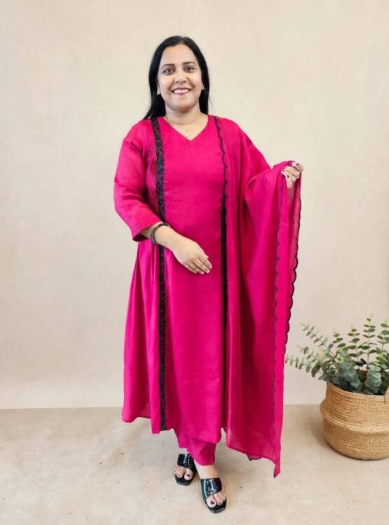 MAL CHANDERI SILK READY TO WEAR-43838