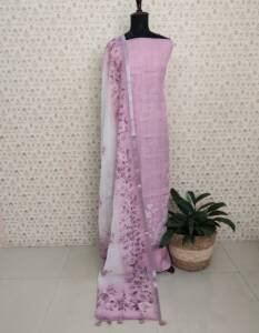 SILKY KOTA APPLIQUE WORK SUIT-43352