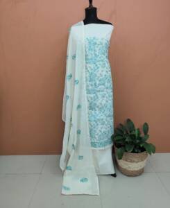 COTTON EMBROIDERED SALWAR SUITS-43569