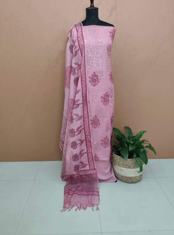 SILKY KOTA PRINTED SUITS-43737